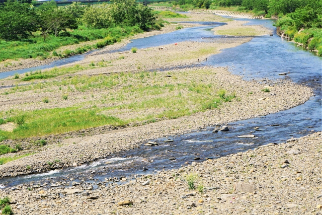 浅川の流れ